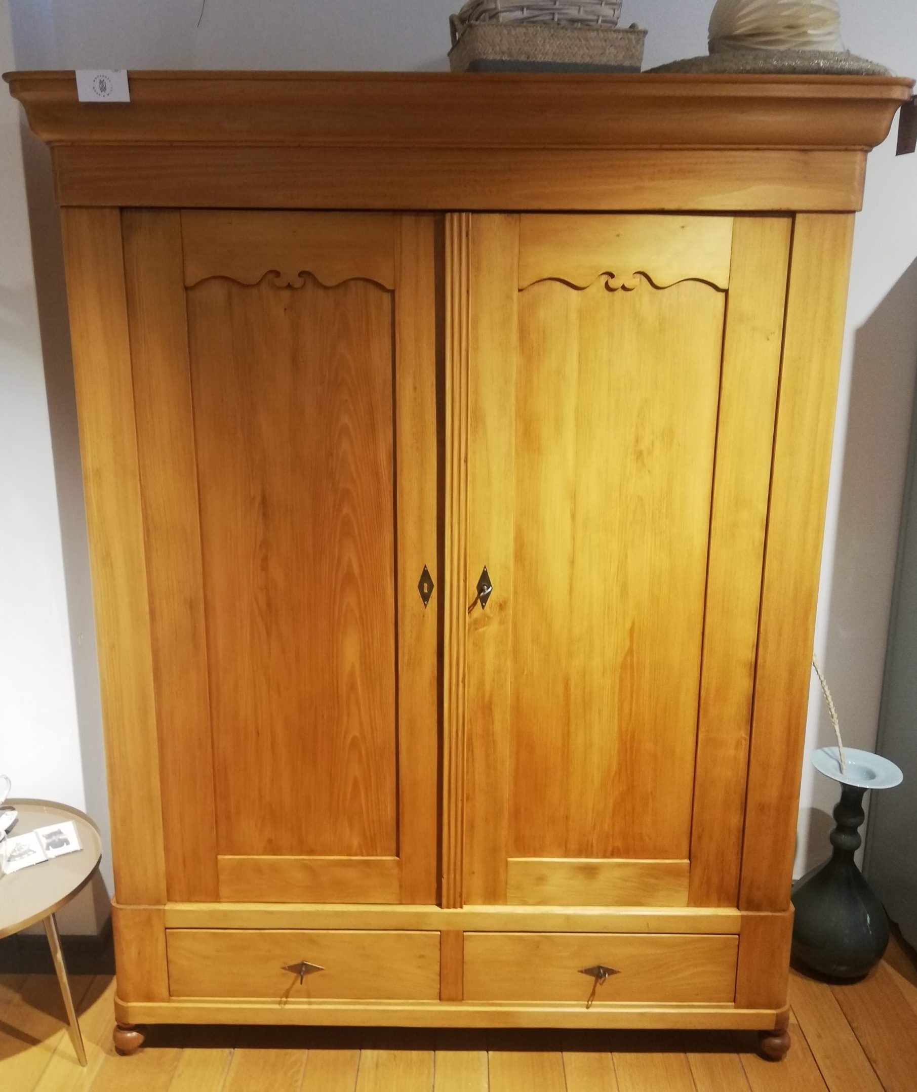 Schrank Biedermeier um 1860 – Weichholz