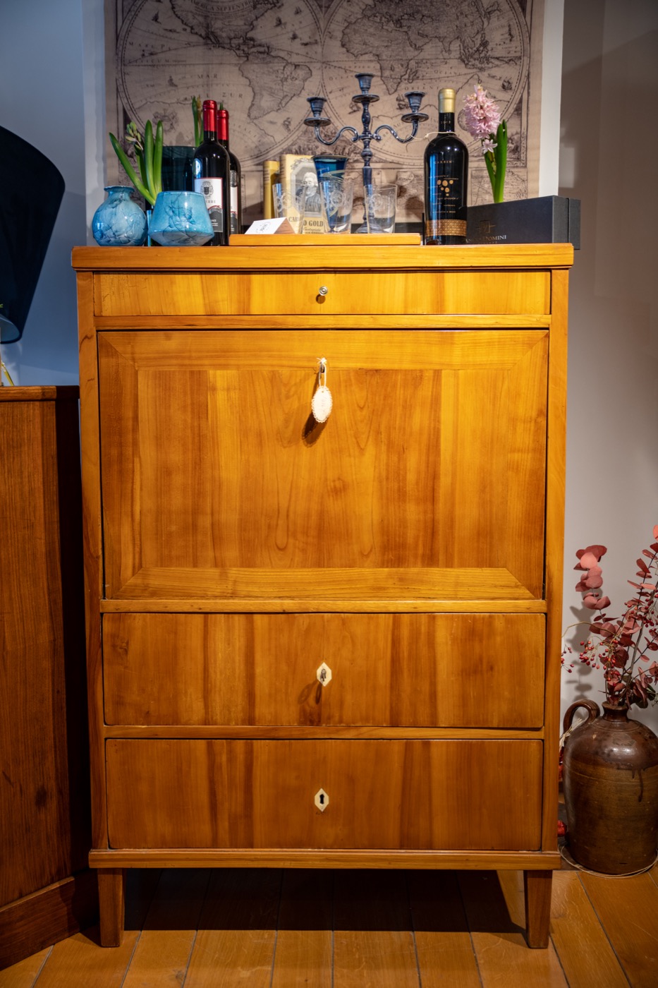 Sekretär Biedermeier Kirschbaum