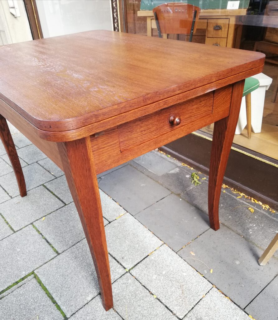 Biedermeier ausziehbarer Tisch Eiche | Antike Möbel Online-Shop Köln
