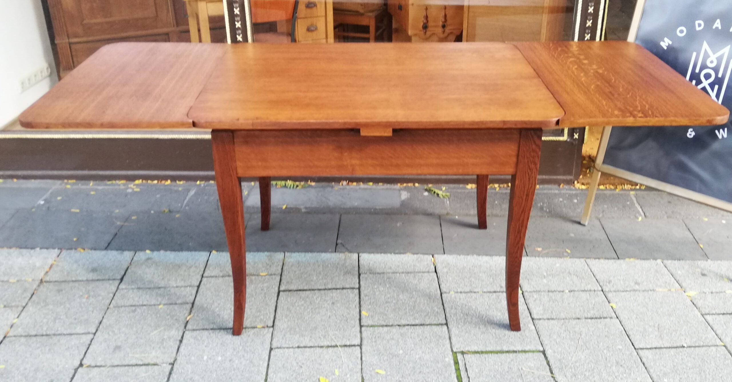 Biedermeier Ausziehbar Tisch Eiche