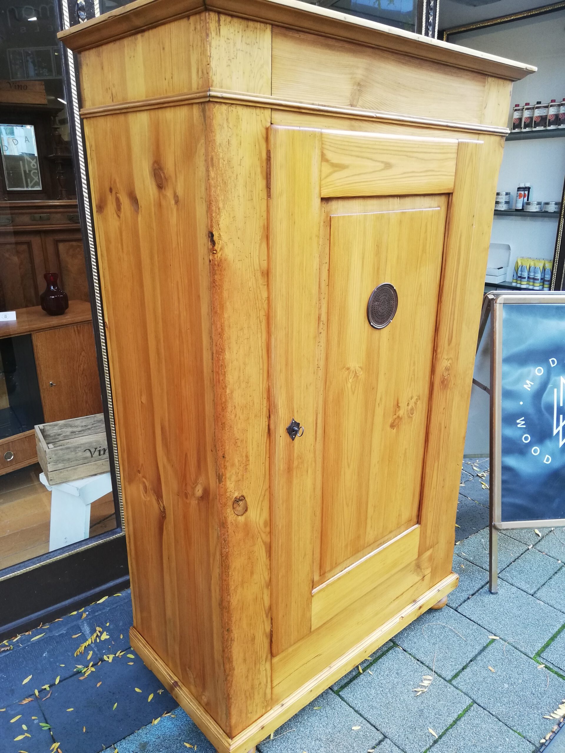 Biedermeier Weichholz Schrank