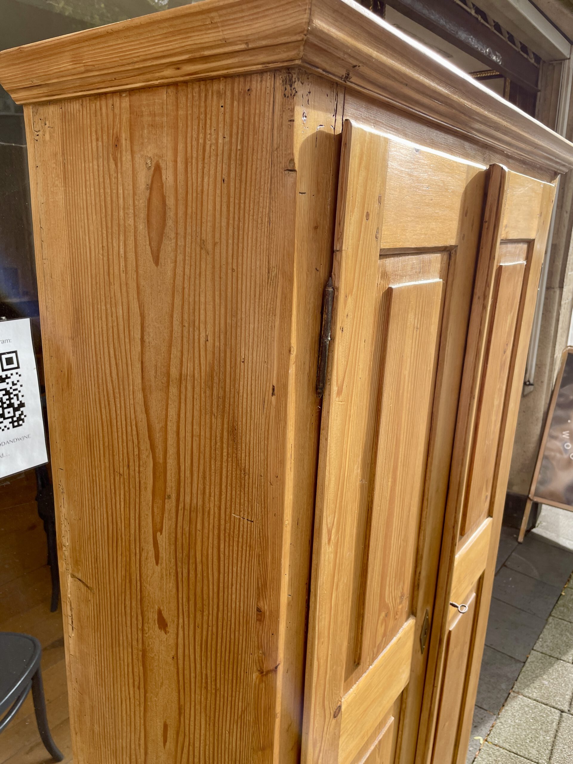 Weichholz Schrank Biedermeier