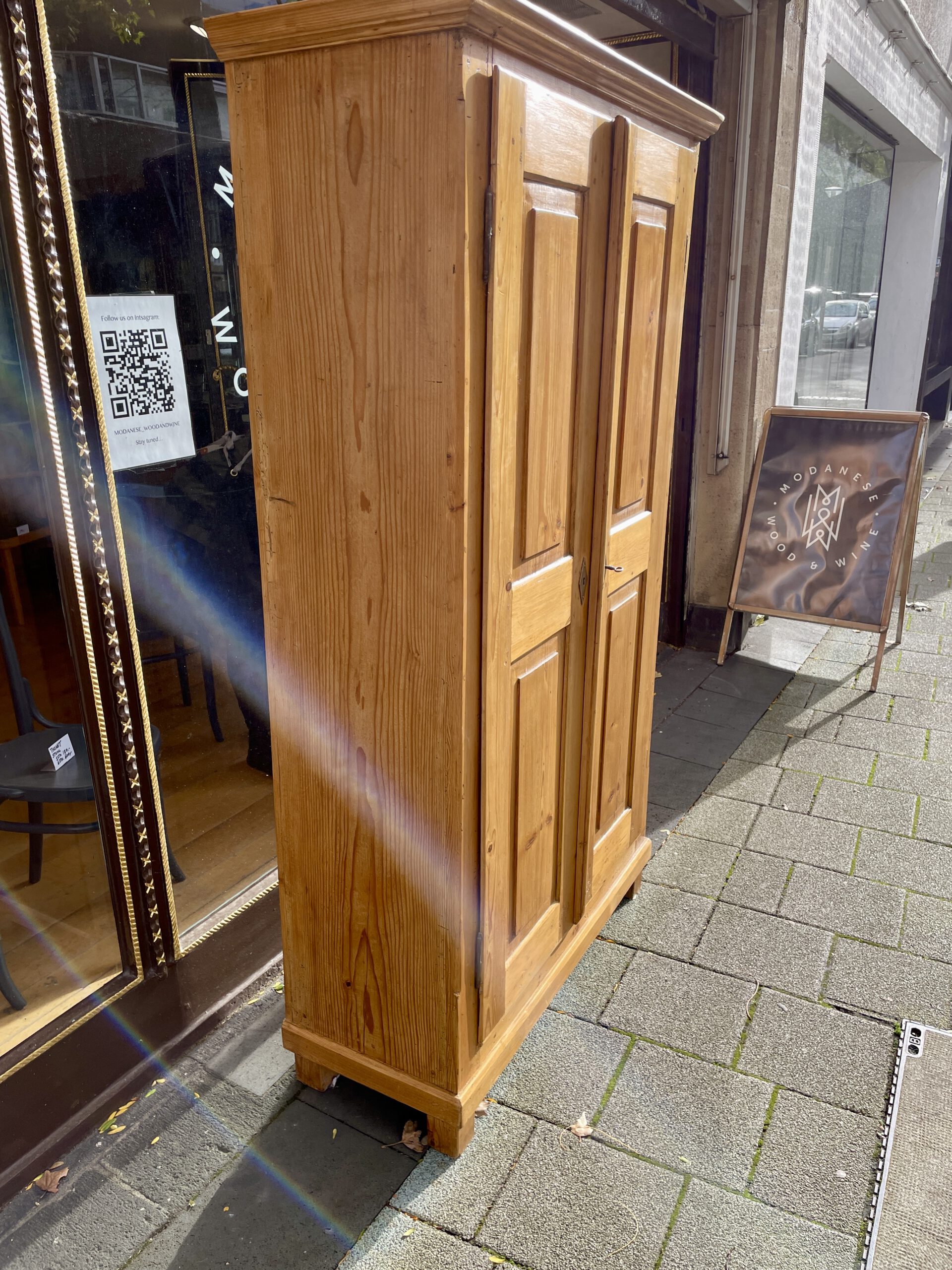 Weichholz Schrank Biedermeier
