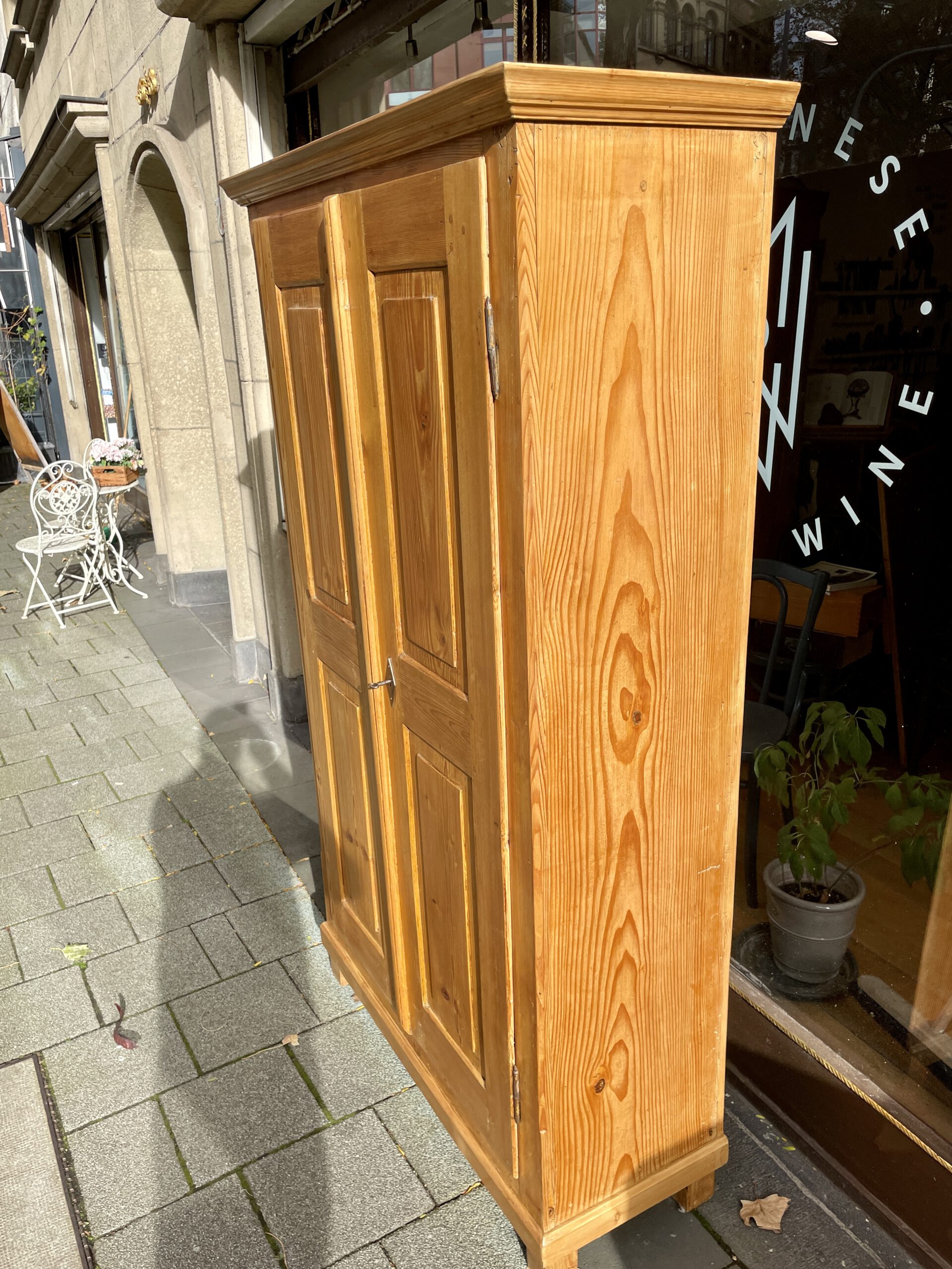Weichholz Schrank Biedermeier